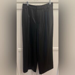 Tibi Black Liquid Draped Trouser